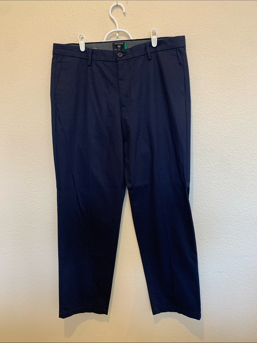 Dockers Men's Navy Straight-Leg Dress Pants